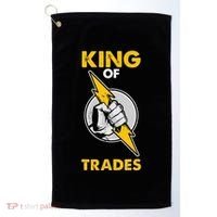 King Of Trades Electrician Golf Towel thumb 0