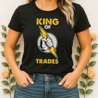 King Of Trades Electrician Women's T-Shirt thumb 2