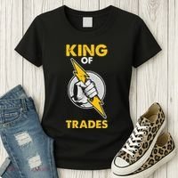 King Of Trades Electrician Women's T-Shirt thumb 3