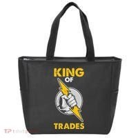 King Of Trades Electrician Tote Bag thumb 0