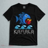 Kamala Over Trump Blue Wave Big Fish Eats Small Fish T-Shirt thumb 5