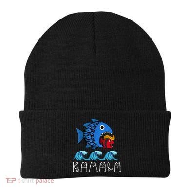 Kamala Over Trump Blue Wave Big Fish Eats Small Fish Beanie