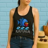 Kamala Over Trump Blue Wave Big Fish Eats Small Fish Women's Tank Top thumb 2