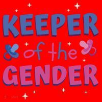 Keeper Of The Gender Pregnancy Reveal Santa Hat thumb 1