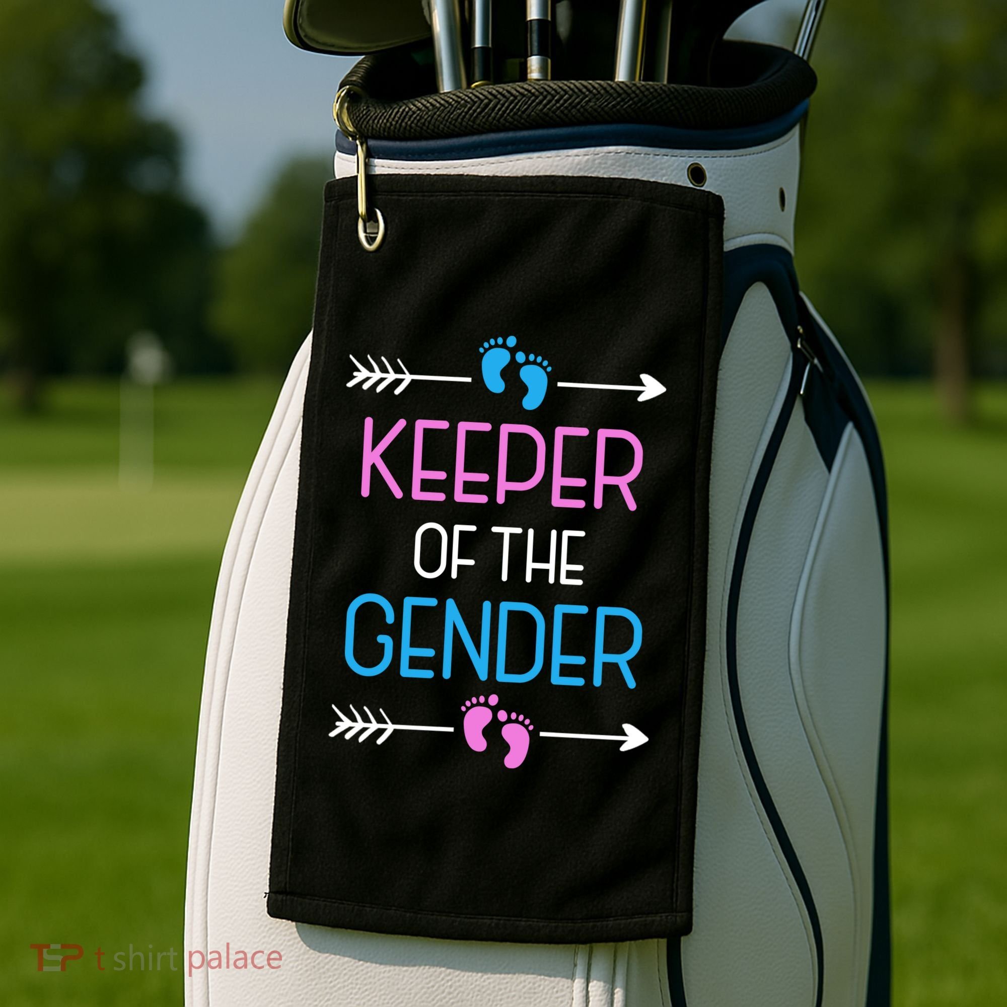 Keeper Of The Gender Golf Towel