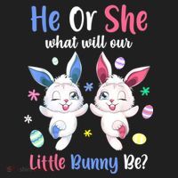 Keeper Of The Gender Bunny Happy Easter Day Gender Reveal Women's Sweatshirt thumb 2