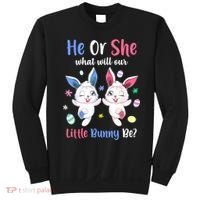Keeper Of The Gender Bunny Happy Easter Day Gender Reveal Sweatshirt thumb 0