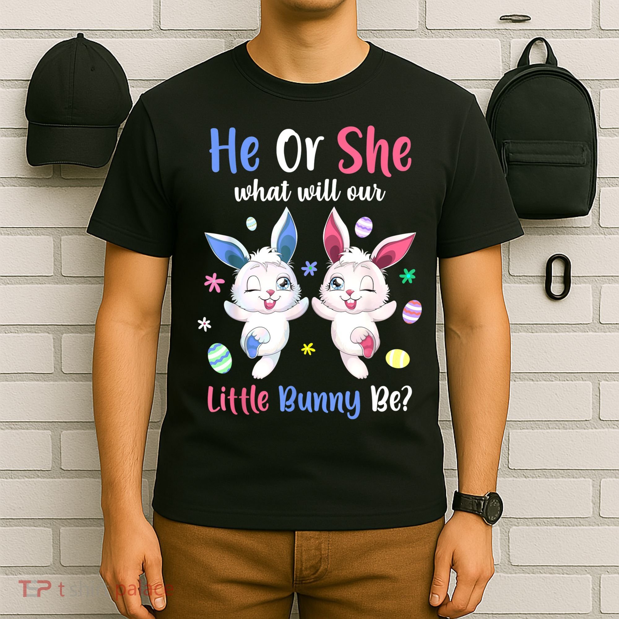 Keeper Of The Gender Bunny Happy Easter Day Gender Reveal T-Shirt