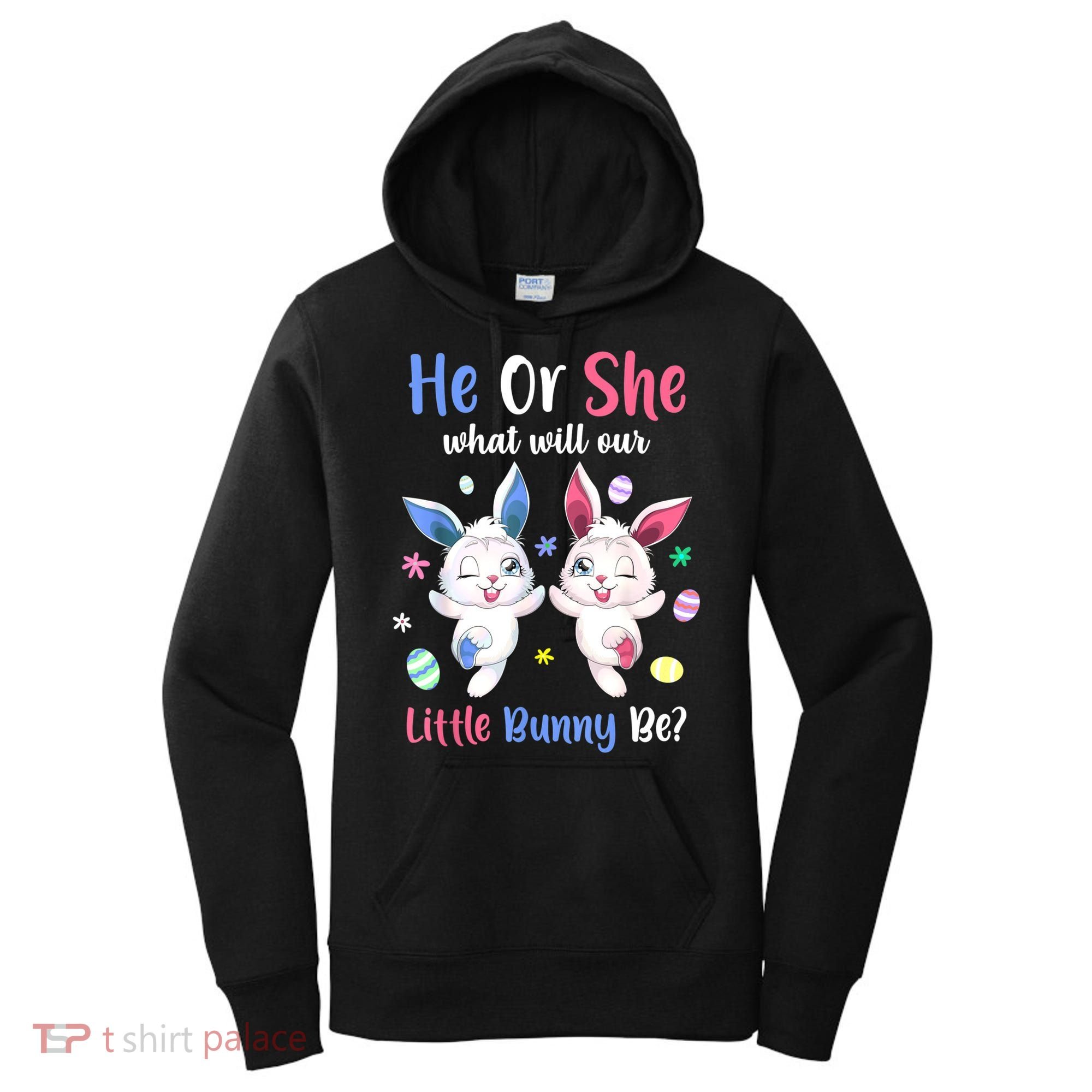 Keeper Of The Gender Bunny Happy Easter Day Gender Reveal Women's Hoodie