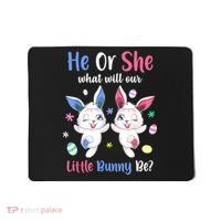 Keeper Of The Gender Bunny Happy Easter Day Gender Reveal Mousepad thumb 0