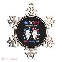 Keeper Of The Gender Bunny Happy Easter Day Gender Reveal Ornament thumb 0