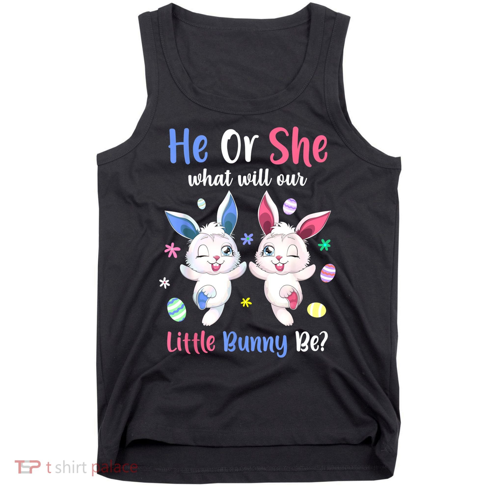 Keeper Of The Gender Bunny Happy Easter Day Gender Reveal Tank Top