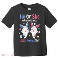 Keeper Of The Gender Bunny Happy Easter Day Gender Reveal Toddler T-Shirt thumb 0
