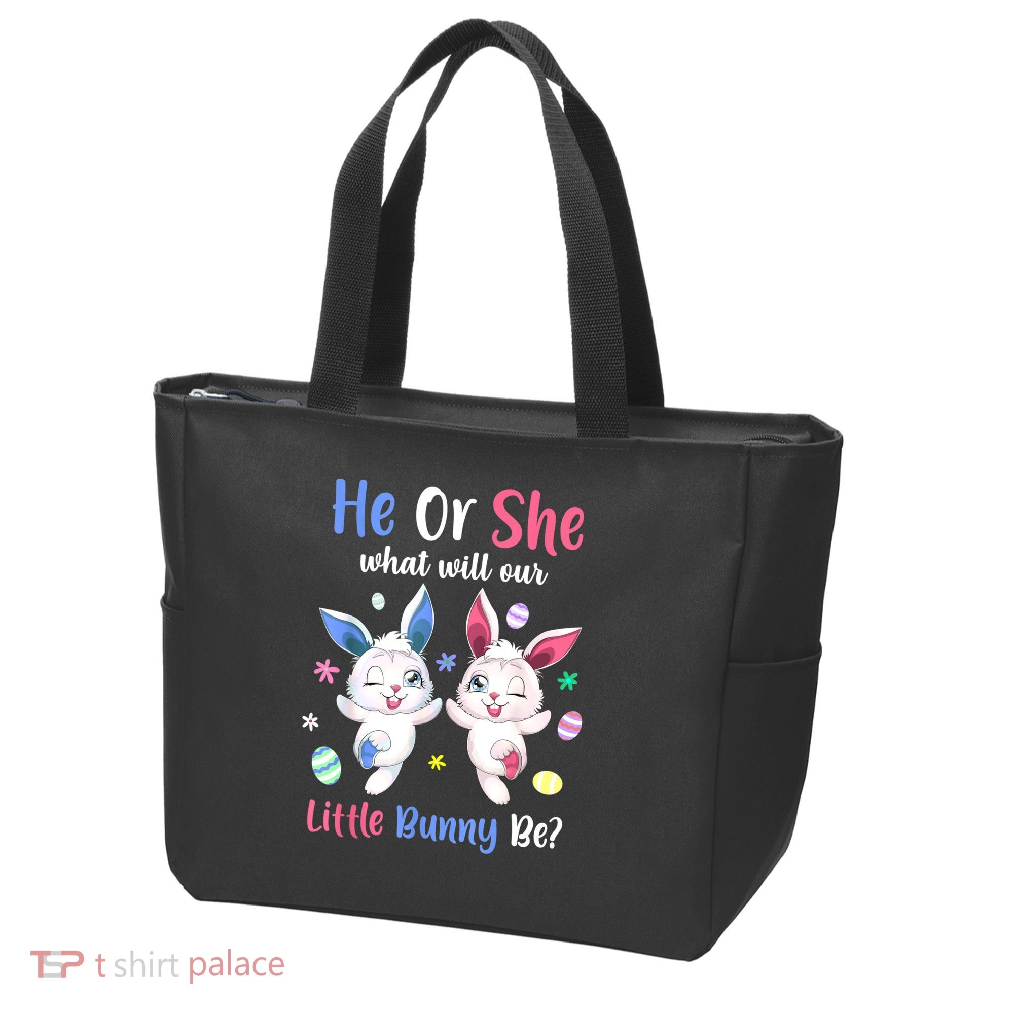 Keeper Of The Gender Bunny Happy Easter Day Gender Reveal Tote Bag