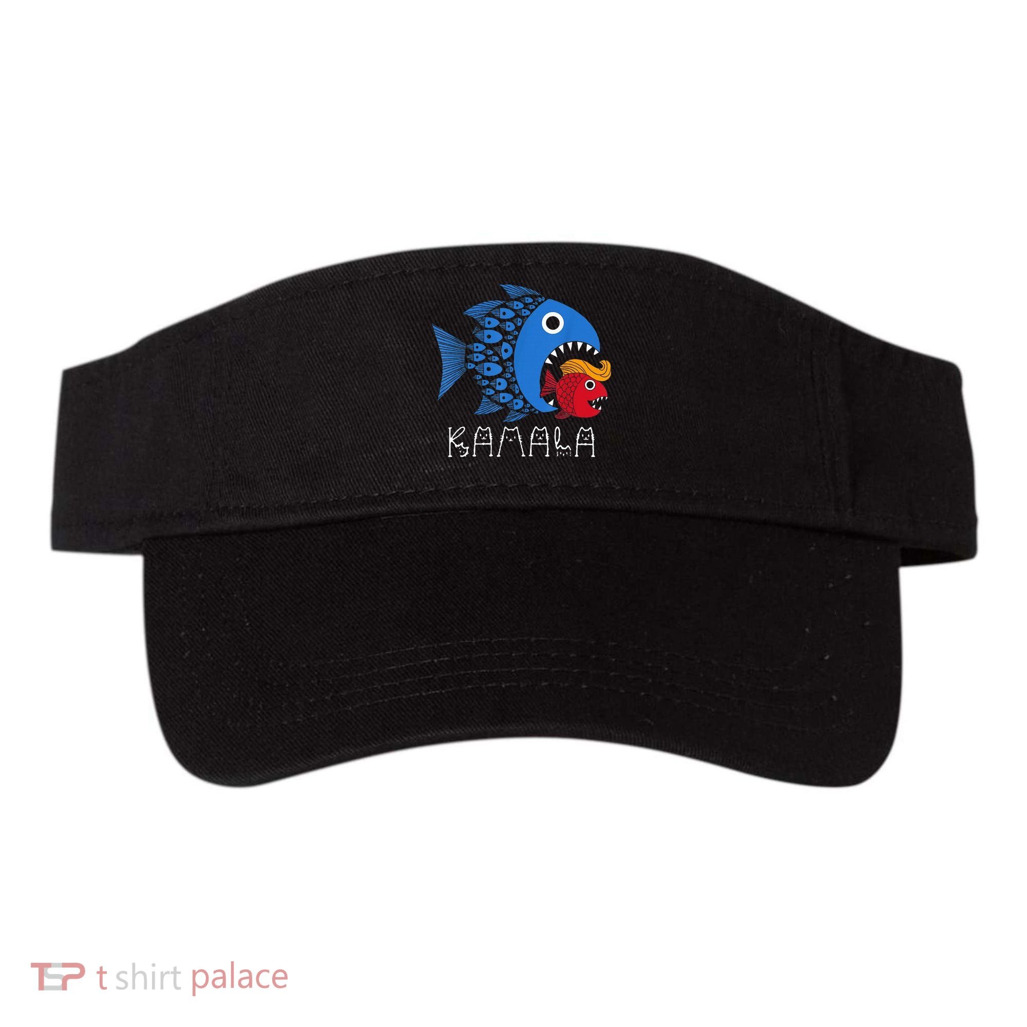 Kamala Over Trump Blue Wave Big Fish Eats Small Fish Visor