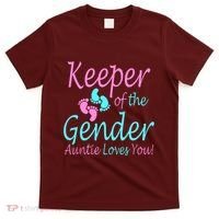 Keeper Of The Gender Auntie Love You T-Shirt thumb 0