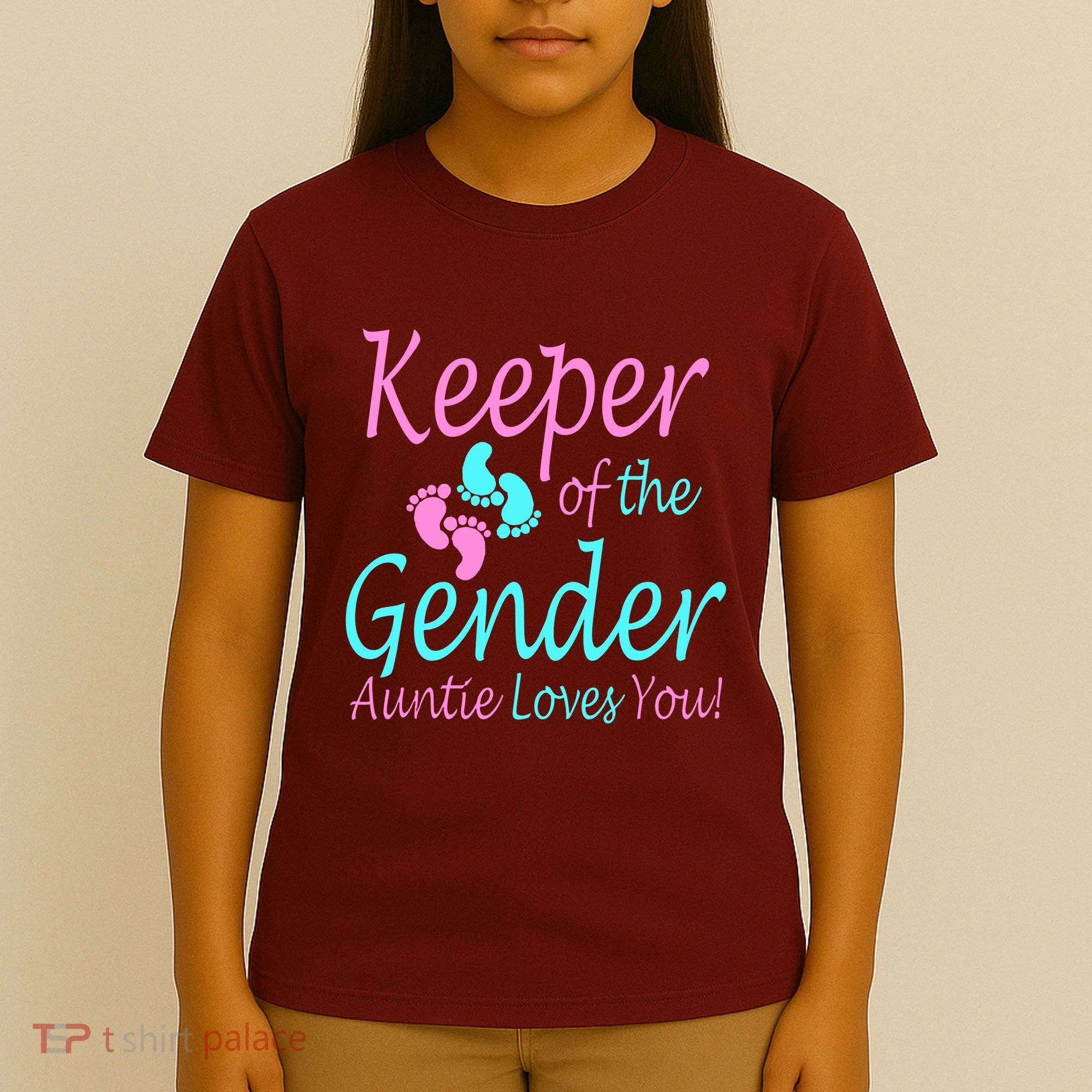 Keeper Of The Gender Auntie Love You T-Shirt
