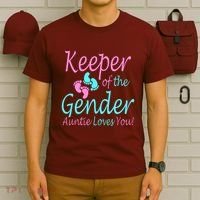 Keeper Of The Gender Auntie Love You T-Shirt thumb 6
