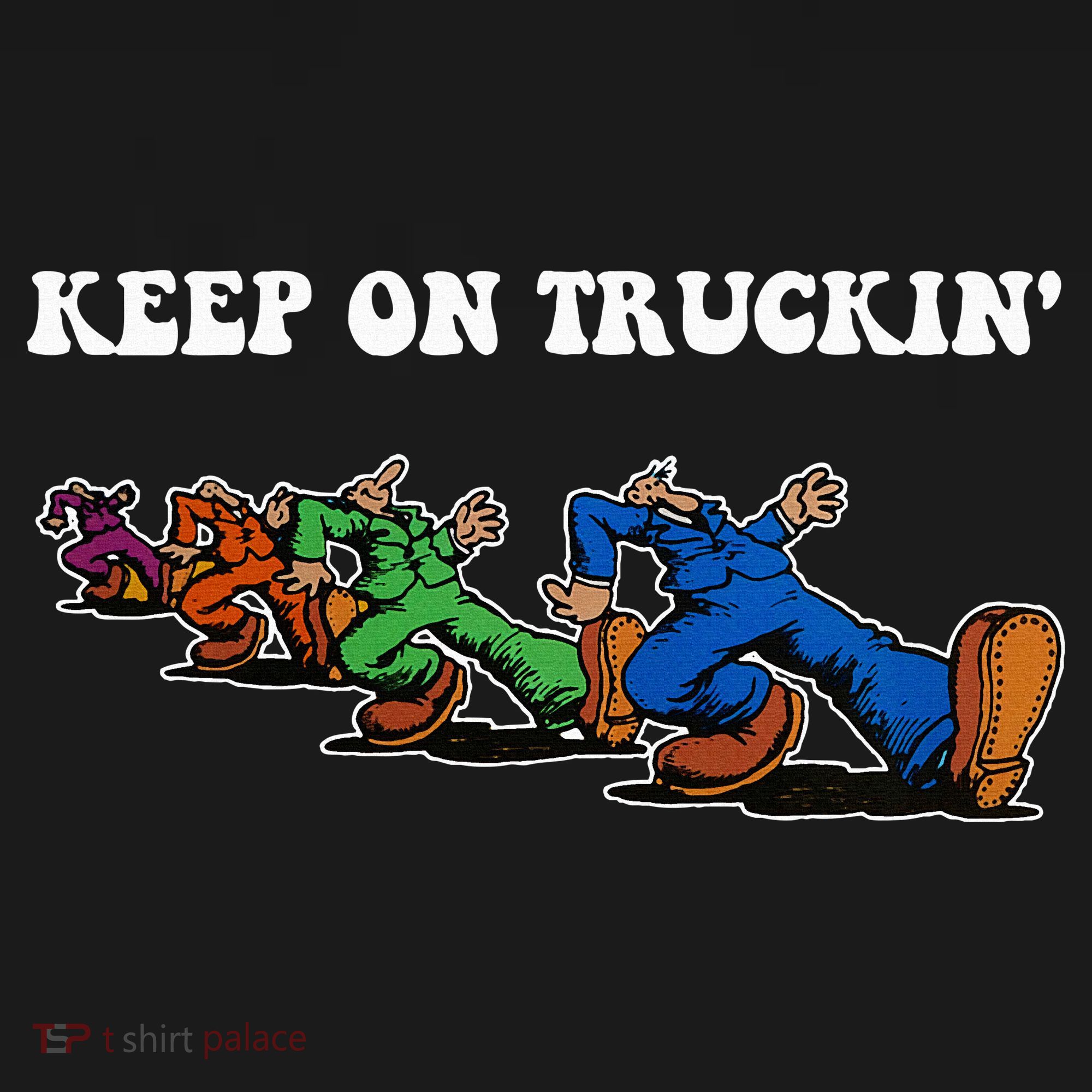 Keep On Truckin Distressed Arts Cars Truck Drivers Women's Hoodie