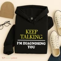 Keep On Talking Psychology Diagnose Graphic Hoodie thumb 4