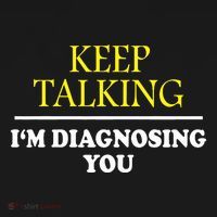Keep On Talking Psychology Diagnose Graphic Apron thumb 3