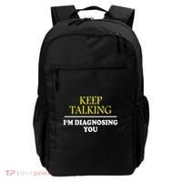 Keep On Talking Psychology Diagnose Graphic Backpack thumb 0