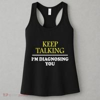 Keep On Talking Psychology Diagnose Graphic Women's Tank Top thumb 3