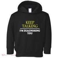 Keep On Talking Psychology Diagnose Graphic Toddler Hoodie thumb 0
