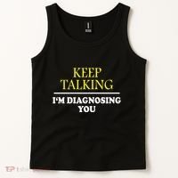 Keep On Talking Psychology Diagnose Graphic Tank Top thumb 2