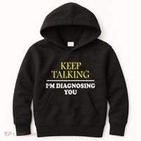 Keep On Talking Psychology Diagnose Graphic Kids Hoodie thumb 0