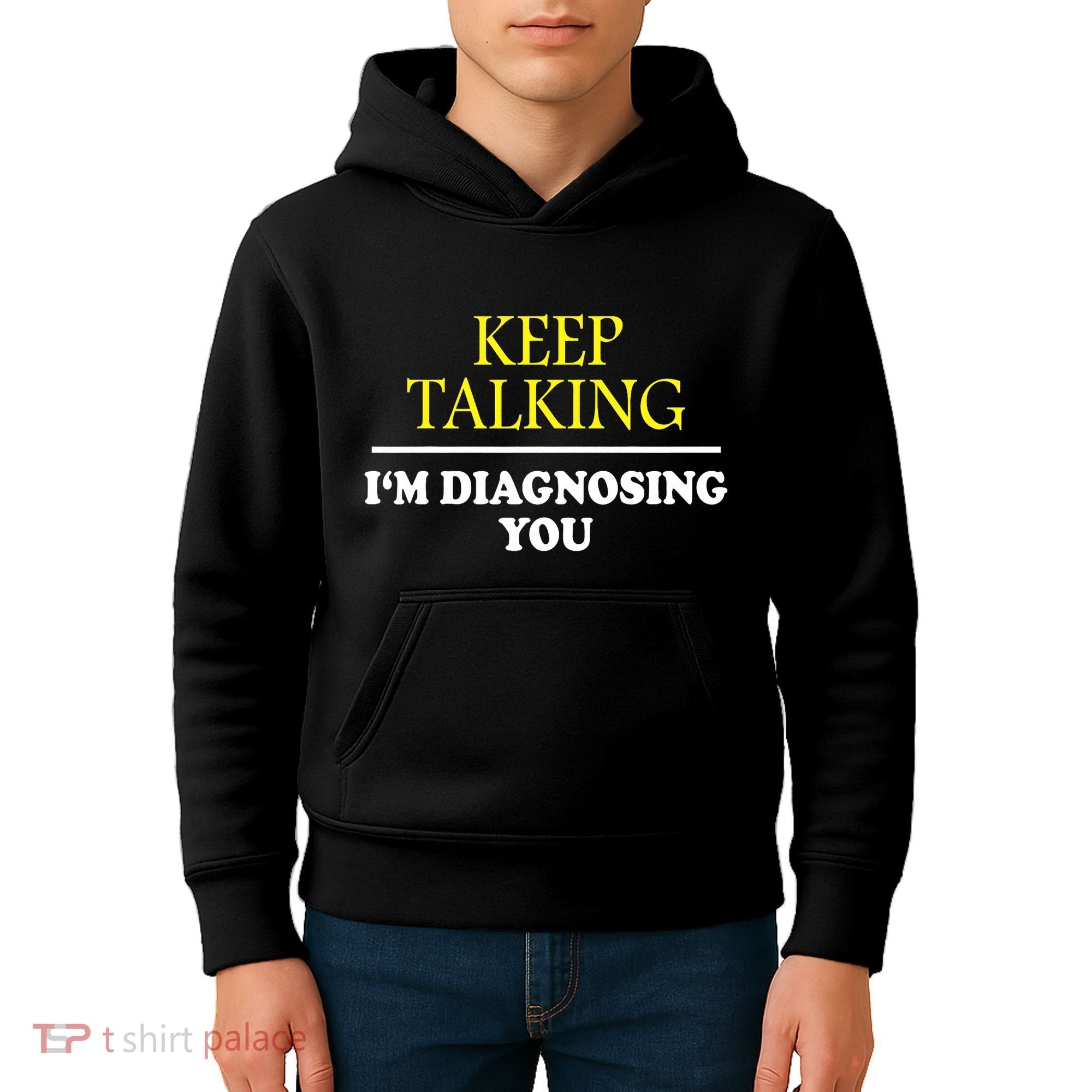 Keep On Talking Psychology Diagnose Graphic Kids Hoodie