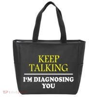 Keep On Talking Psychology Diagnose Graphic Tote Bag thumb 0
