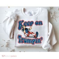 Keep On Trumpin Trump For President 2024 Usa Flag Sweatshirt thumb 2