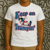 Keep On Trumpin Trump For President 2024 Usa Flag T-Shirt thumb 3