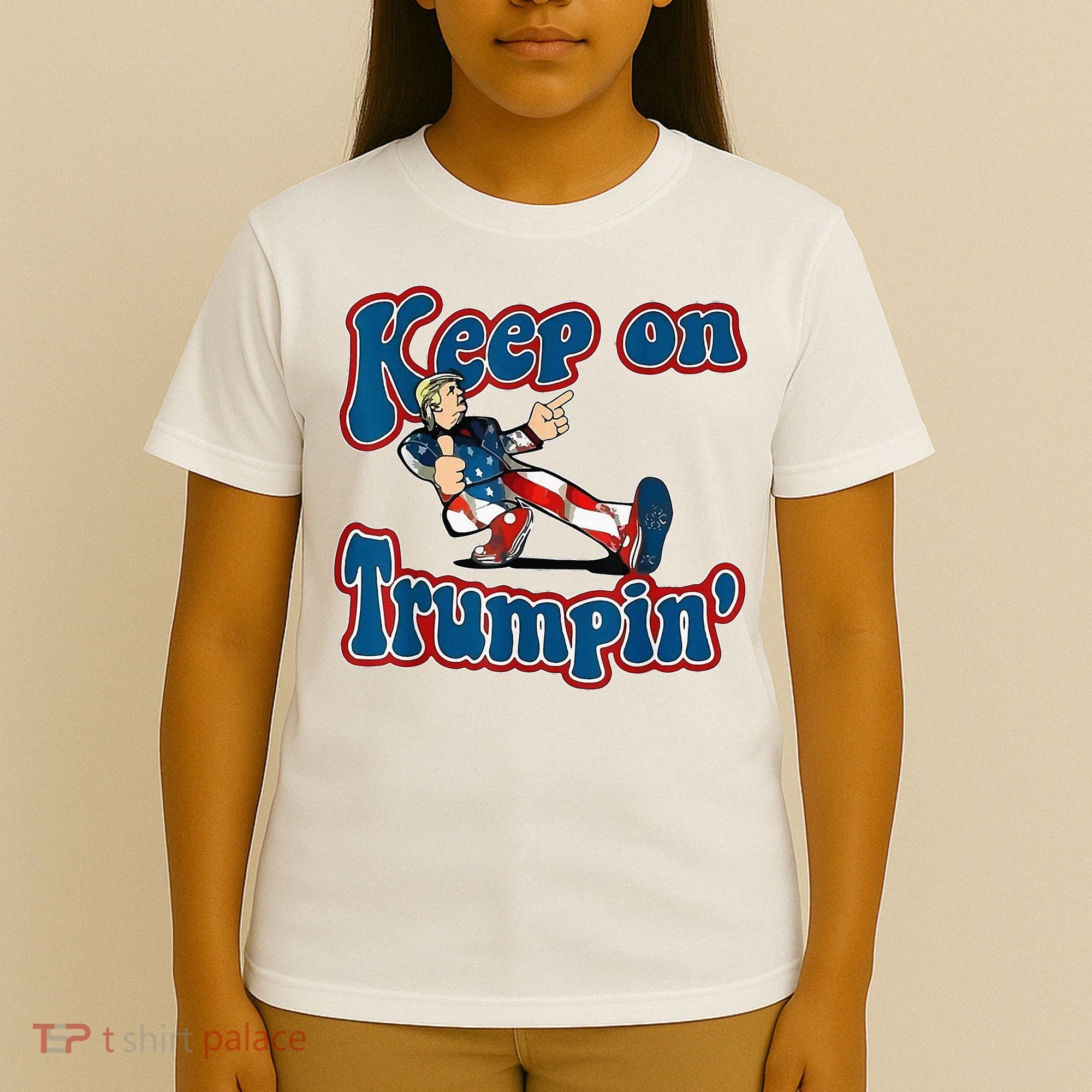 Keep On Trumpin Trump For President 2024 Usa Flag T-Shirt