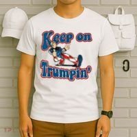 Keep On Trumpin Trump For President 2024 Usa Flag T-Shirt thumb 6