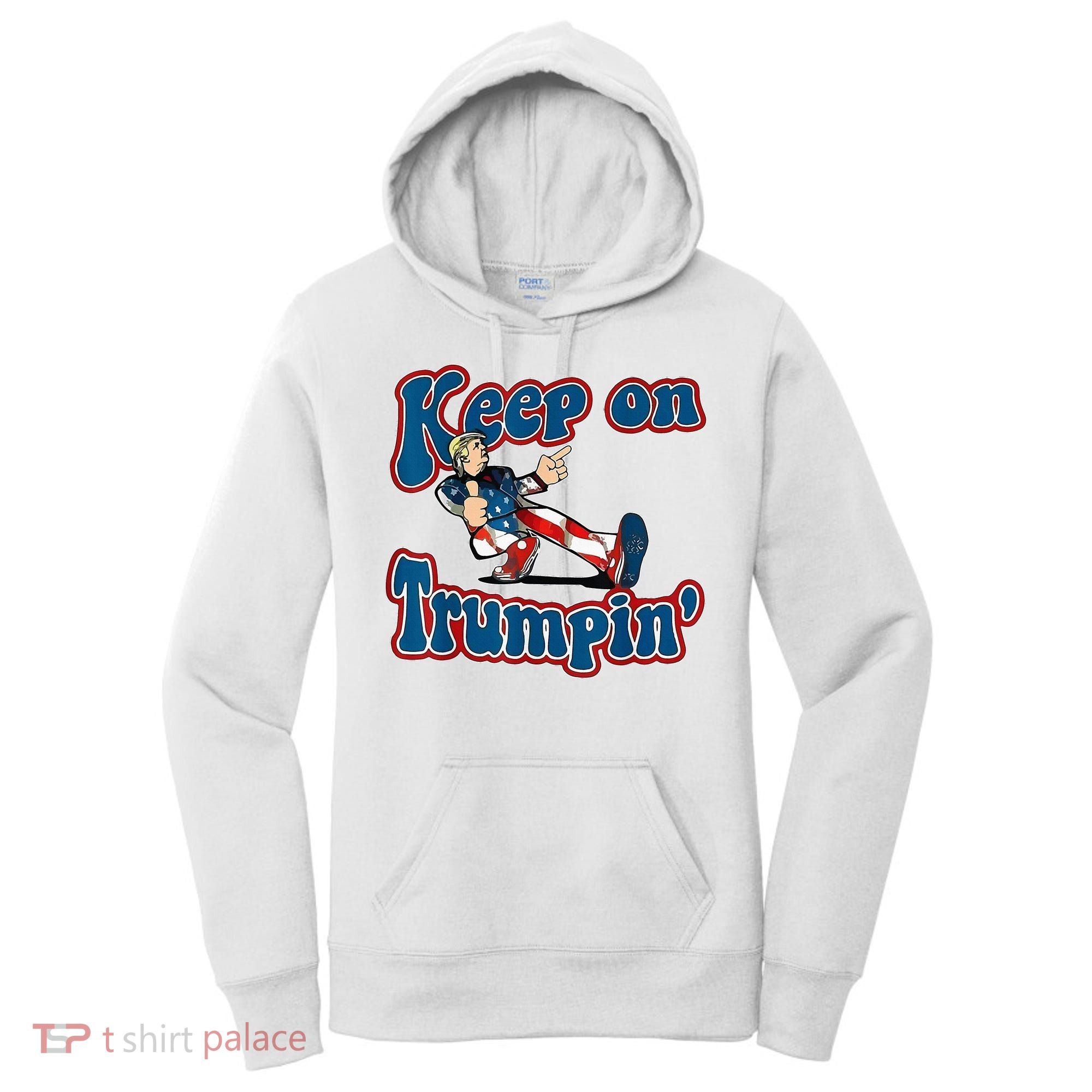 Keep On Trumpin Trump For President 2024 Usa Flag Women's Hoodie