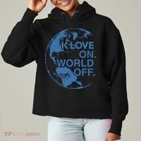 Klove On World Off Ladies Heavyweight Boxy Pullover Hoodie thumb 0