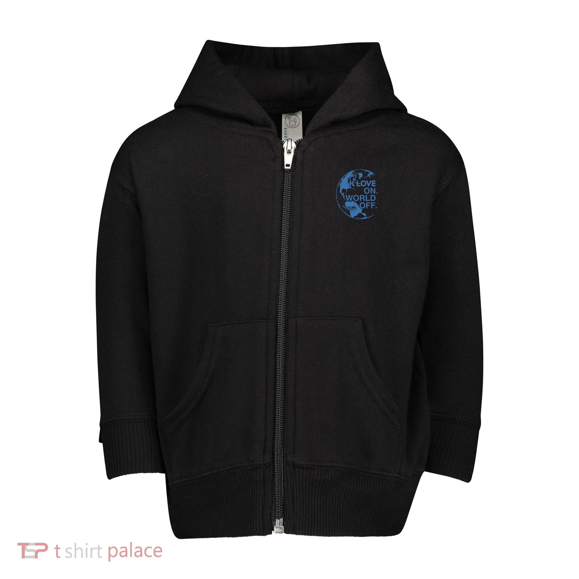Klove On World Off Toddler Zip Fleece Hoodie