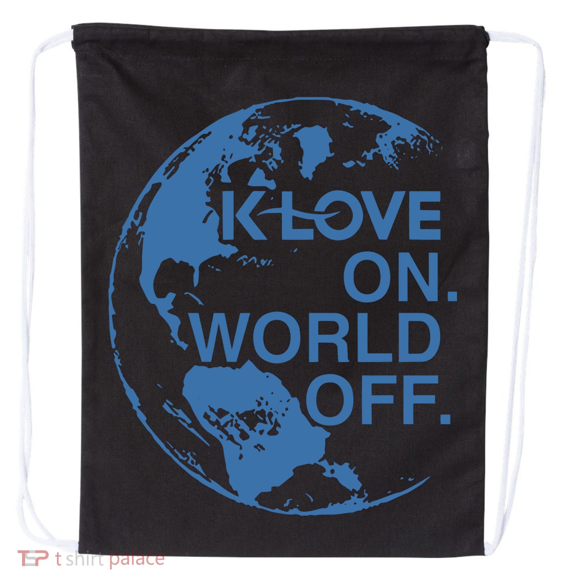 Klove On World Off Drawstring Bag