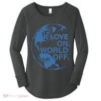 Klove On World Off Women's Perfect Tri Tunic Long Sleeve Shirt thumb 0