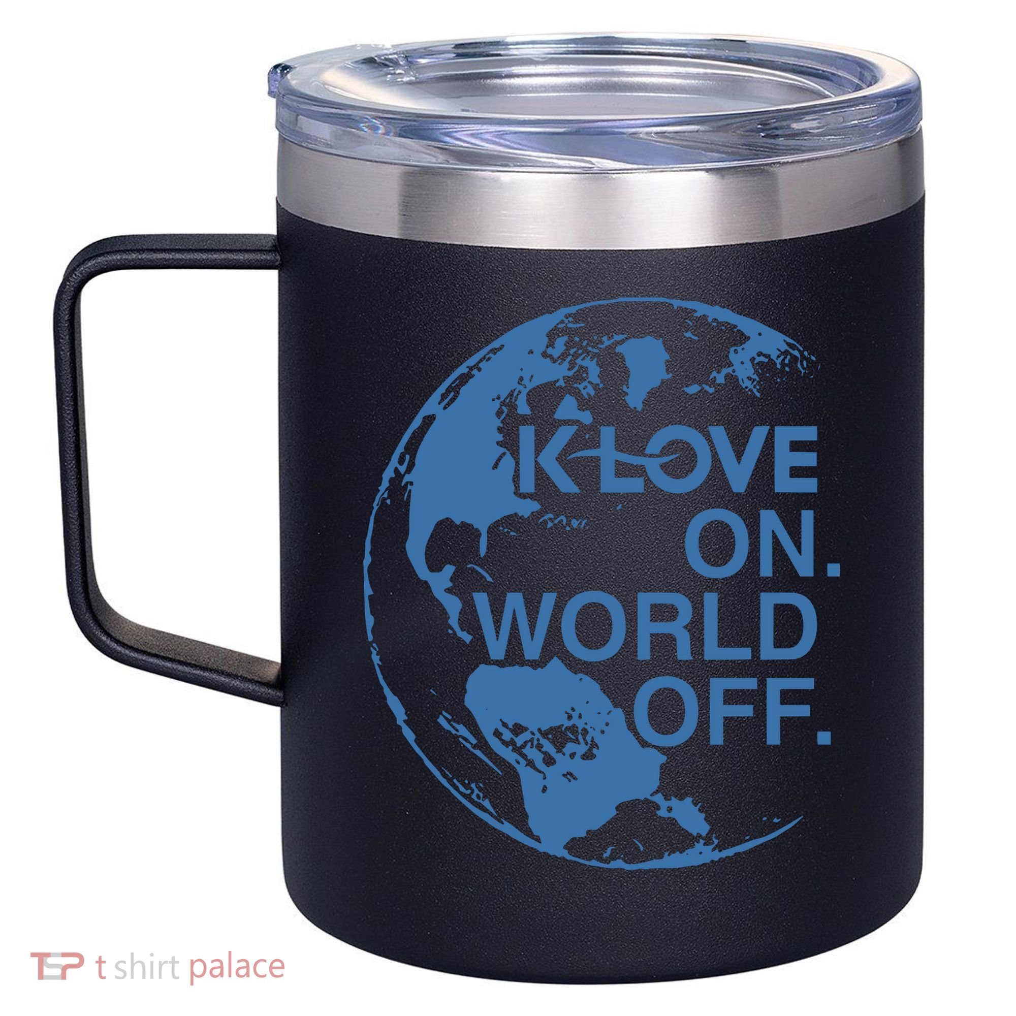 Klove On World Off 12oz Stainless Steel Coffee Mug