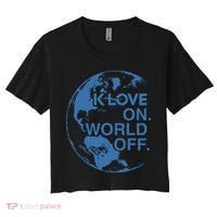 Klove On World Off Women's Crop Top Tee thumb 0
