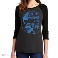 Klove On World Off Women's Tri-Blend 3/4-Sleeve Raglan Shirt thumb 2