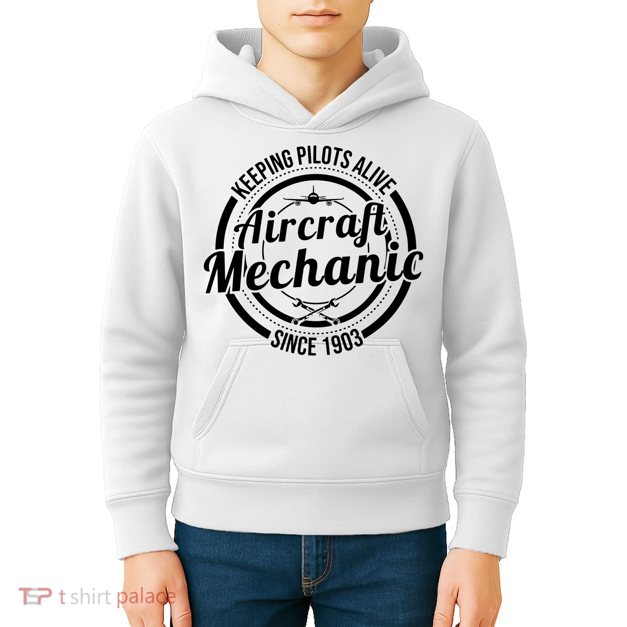 Keeping Pilots Alive Aircraft Mechanic Since 1903 Kids Hoodie