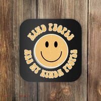 Kind People Are My Kinda People Retro Smiley Coaster thumb 0