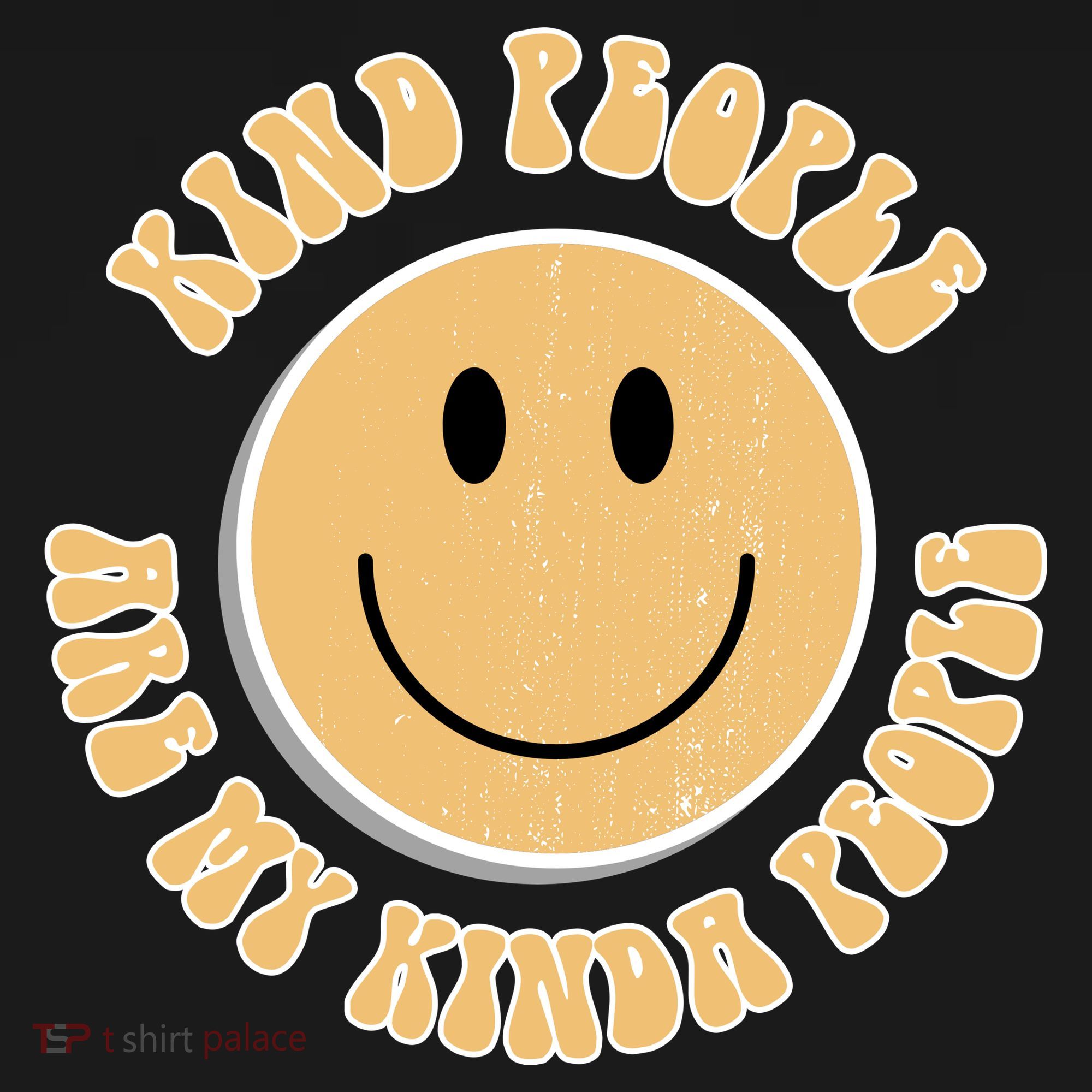 Kind People Are My Kinda People Retro Smiley Toddler Hoodie