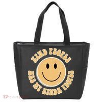 Kind People Are My Kinda People Retro Smiley Tote Bag thumb 0