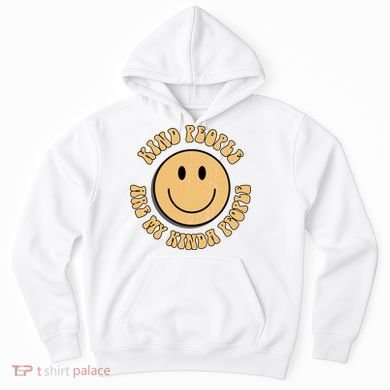 Kind People Are My Kinda People Retro Smiley Hoodie