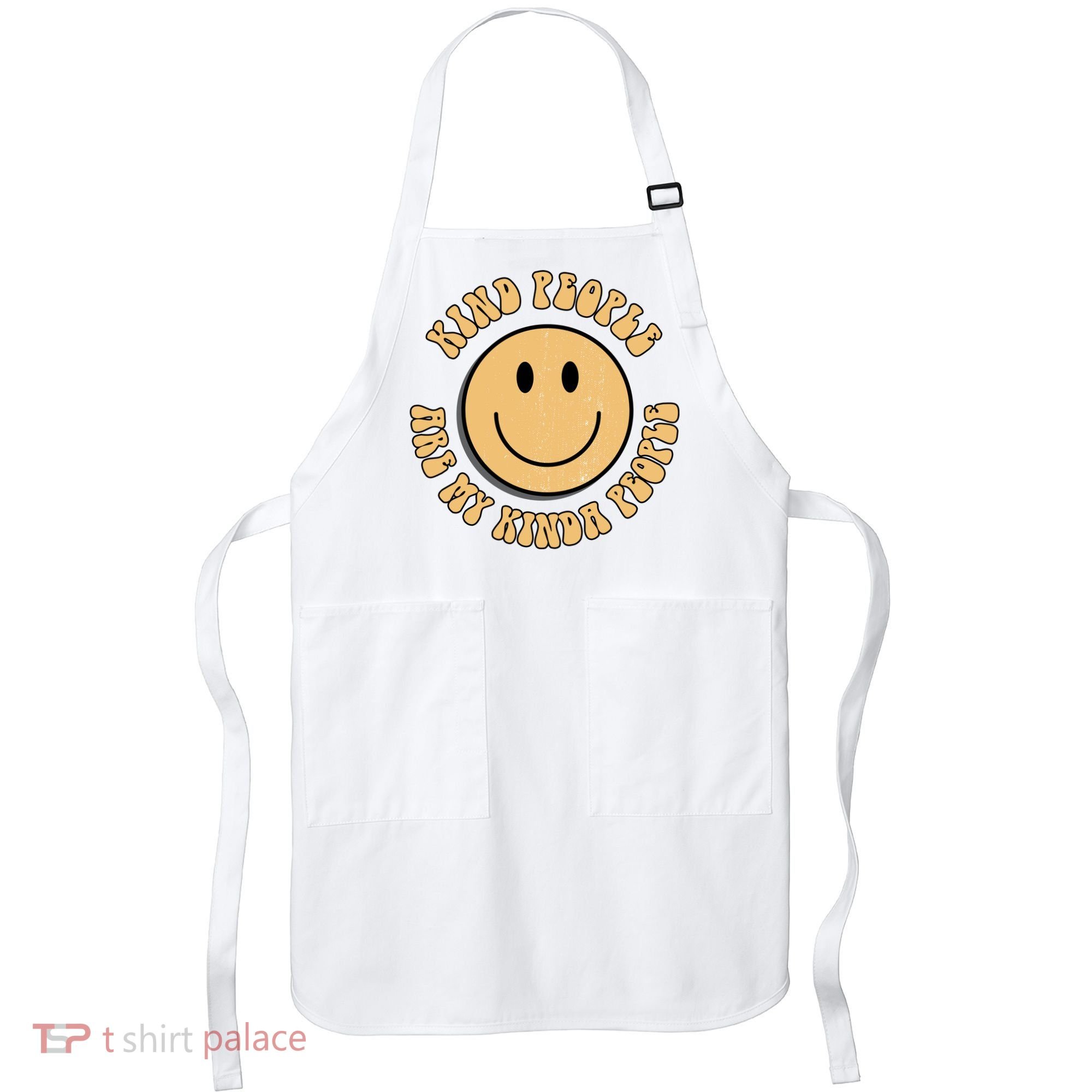 Kind People Are My Kinda People Retro Smiley Apron